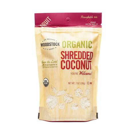 7 Oz Organic Shredded Coconut By Woodstock Thrive Market