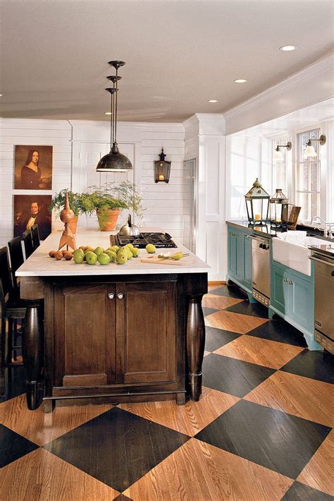 Our Best Cottage Kitchens Kitchen Flooring Painted Kitchen Floors