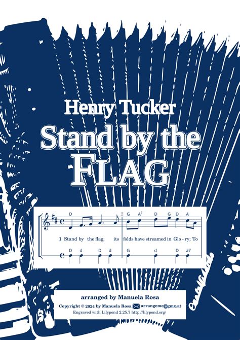 Stand By The Flag Arranged For Accordion Arr Manuela Rosa Sheet