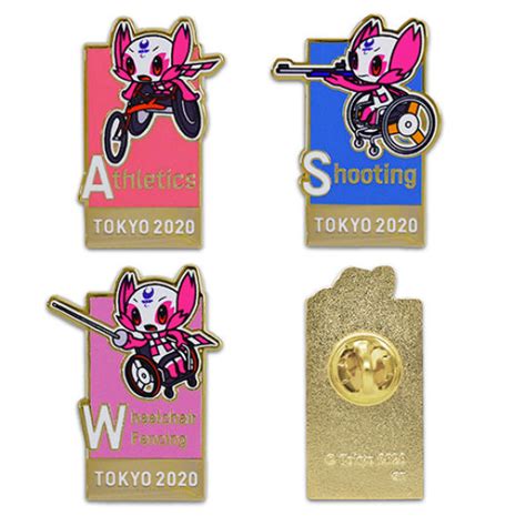 Tokyo 2020 Paralympics Someity Sports Framed Pins Set Japan Trend Shop