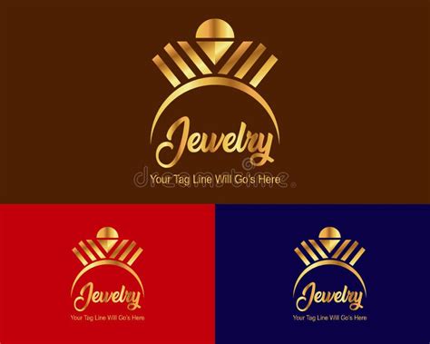 Jewelry Logo Design Vector Templates Stock Vector Illustration Of