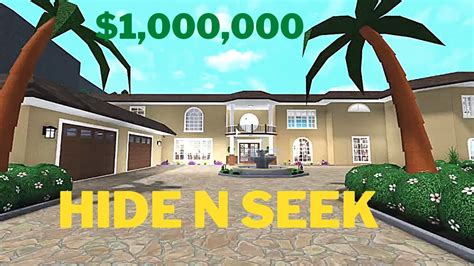 Playing Hide N Seek In A 1000000 Mansion Roblox Bloxburg Youtube