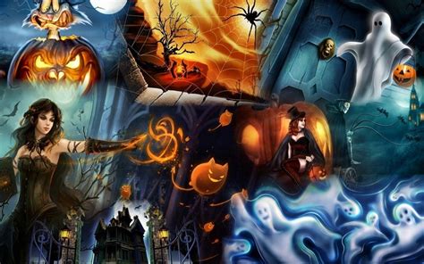Halloween Collages Wallpapers Wallpaper Cave