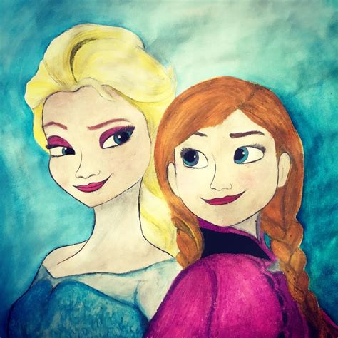 Disney Anna Elsa Frozen Art Art Gallery Artwork
