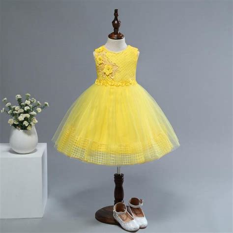 Cute Toddler Girls Birthday Party Dress New Kids Ball Gown Girl Dresses