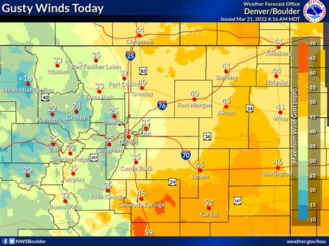 NWS Boulder On Twitter Gusty Winds Across The Plains Today Cowx