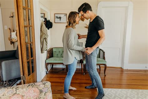 Casual In Home Couple Photoshoot Couple Kissing New Orleans Home