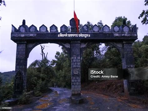 Pratapgad Fort Entrance Gate Satara Stock Photo Download Image Now
