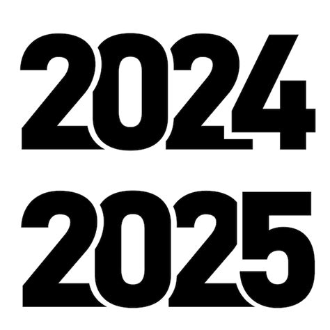 Premium Vector 2024 And 2025 Logo Design