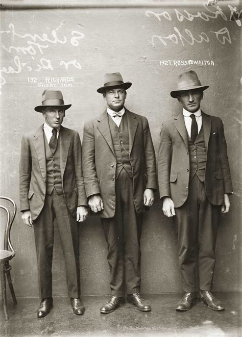 incredibly stylish mugshots from the 1920s flashbak police 1920s men 1930s portraits