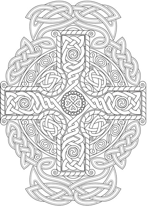 Welcome To Dover Publications Ch Celtic Crosses Celtic Coloring
