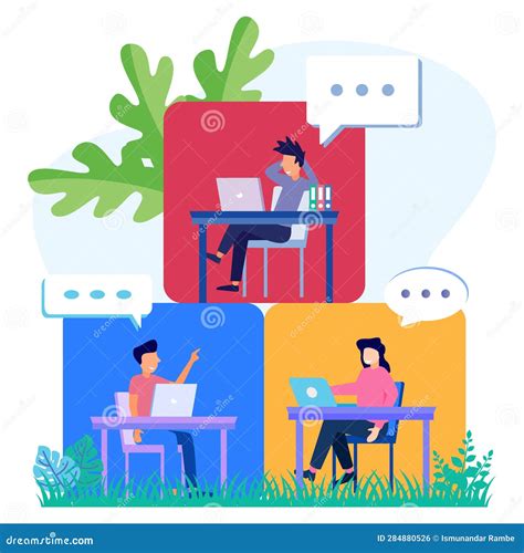 Illustration Vector Graphic Cartoon Character of Job Hierarchy Stock