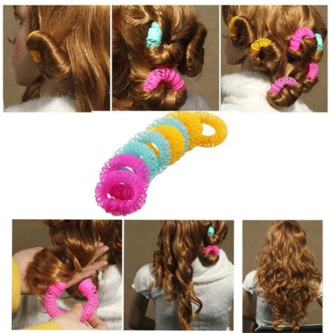 Binmer TM 8 Pcs Hairdress Magic Bendy Hair Styling Roller Curler