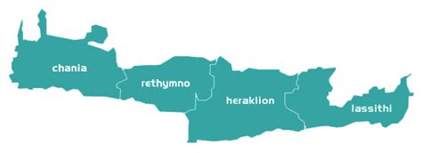 Crete Island Map Popular Cretan Destinations