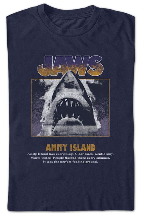 Amity Island The Perfect Feeding Ground Jaws T Shirt