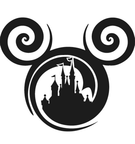 Castle Mickey Ears Disney World Disneyland Bumper Sticker Vinyl