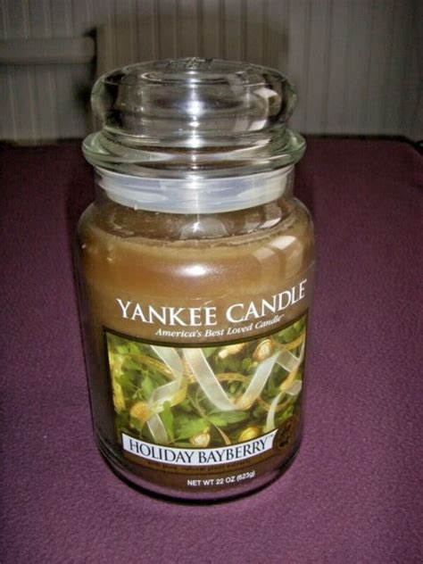 Yankee Candle Holiday Bayberry Large 22oz Jars Includes For Sale