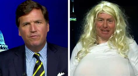 Tucker Carlson Guest Dresses As Trans Teacher With Giant Prosthetic