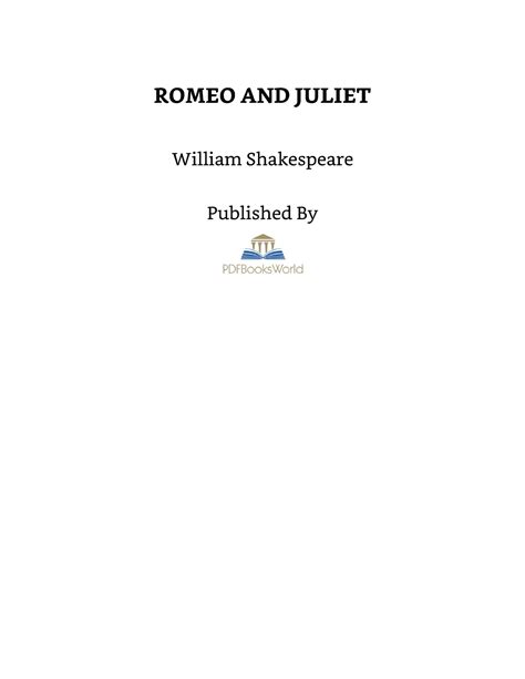 Romeo And Juliet Review Romeo And Juliet William Shakespeare