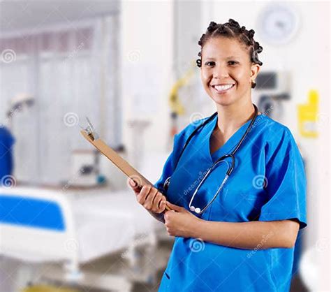 African American Nurse Stock Image Image Of Beautiful 14738881