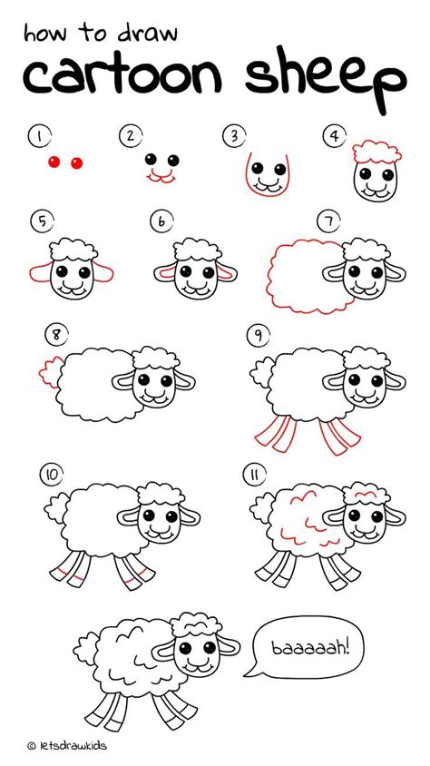 Drawing A Sheep Step By Step Warehouse Of Ideas