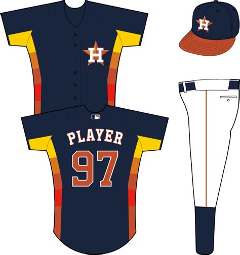 Houston Astros Alternate Uniform - American League (AL) - Chris Creamer png image