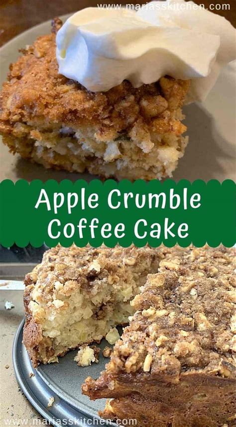 Moist And Delicious Apple Crumble Coffee Cake Marias Kitchen