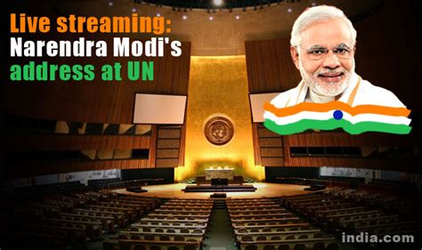 Prime Minister Narendra Modis Un Address Watch Live Stream Online