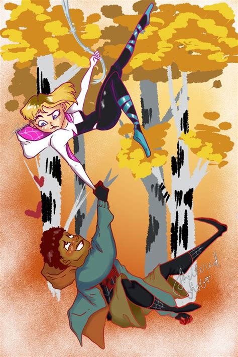 Gwen And Miles By Gucci Q On Deviantart