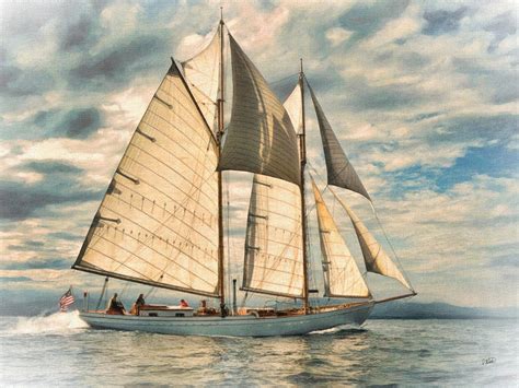 Schooner 101a Painting By Dean Wittle