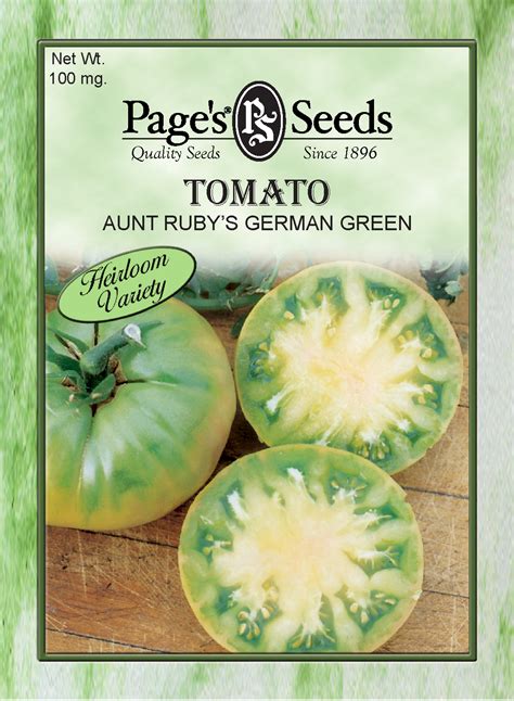 P283h Tomato Aunt Rubys German Green The Page Seed Company Inc
