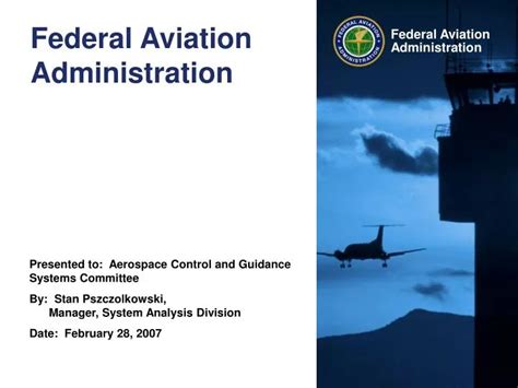 Ppt Federal Aviation Administration Powerpoint Presentation Free