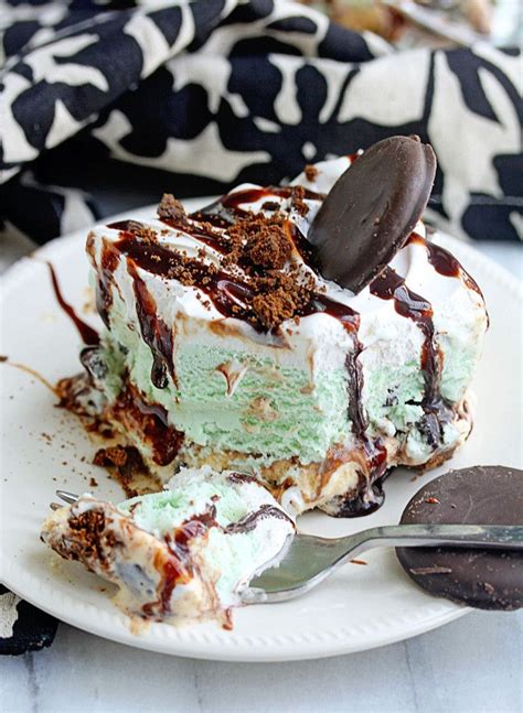 Girl Scout Cookies Mint Chocolate Ice Cream Cake Recipe Ice Cream
