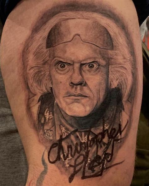 Christopher Lloyd Portrait Done By Josh Watson At Penny Black Tattoo In