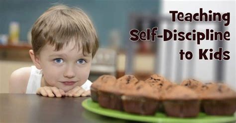 Teaching Self Discipline To Kids Learning Time