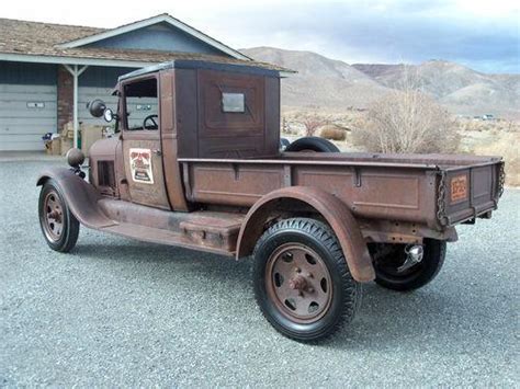 1929 Ford Model Aa Express Pickup Truck Barn Find Indian Motorcycle
