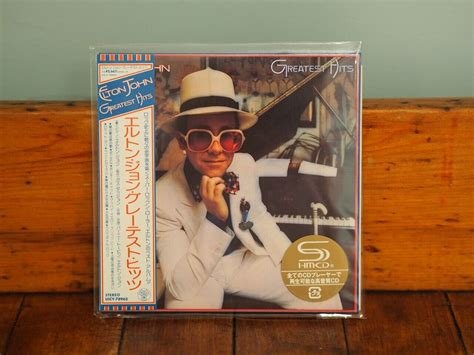 New Elton John Greatest Hits Japan Shm Cd Mini Lp Sleeve Obi Uicy 78963