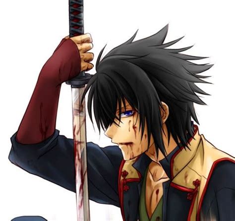Anime Boy Holding Sword — Nimearest