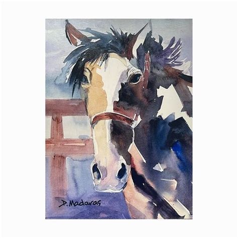 Diana Madaras Giclee Art Print On Canvas Of Horse Sold At Auction On