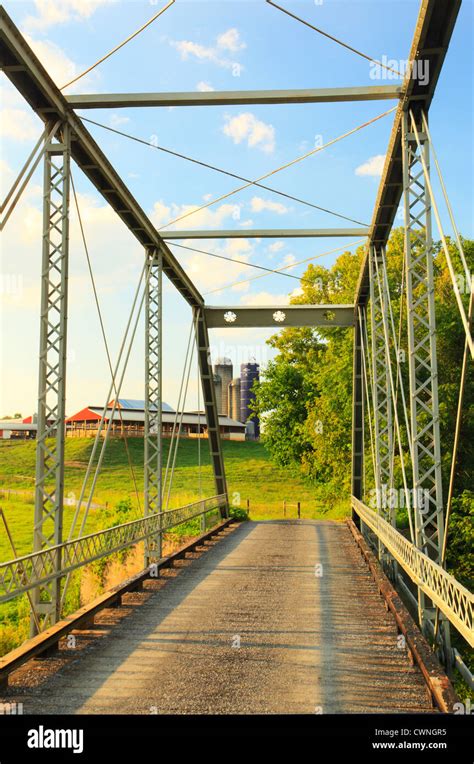 Steel Truss Bridge Near New Hope In The Shenandoah Valley Of Virginia