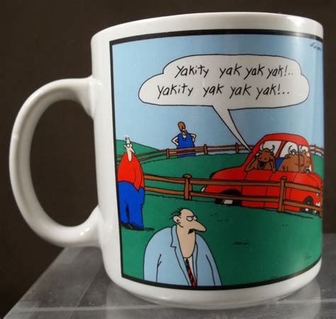 The Far Side By Gary Larson Vintage 1986 Coffee Mug Cup Yakity Yak
