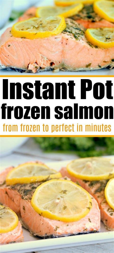 Instant Pot frozen salmon recipe so your rock hard piece ...