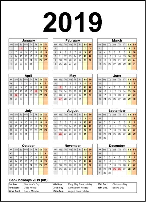 Printable Calendars With Holidays Free Resume Templates