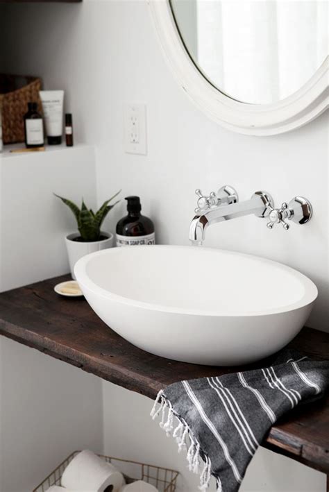 Take a look at these vanity areas to find smart ideas for your bath's grooming area. DIY Floating Sink Shelf | Bathroom sink design, Modern ...