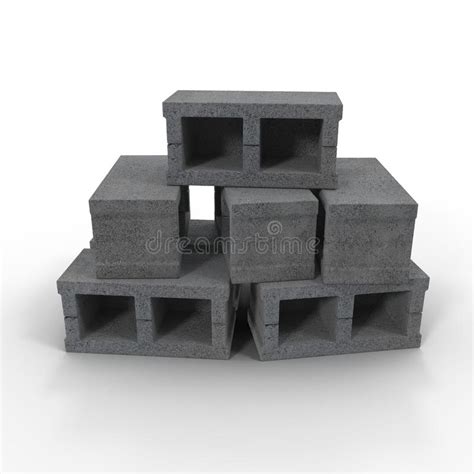 'cmu' or concrete modular unit, is more actuate and used in the trades with no confusion as to what is being referred to. Stapel Van Cinder Block Bricks Op Wit Wordt Geïsoleerd Dat ...
