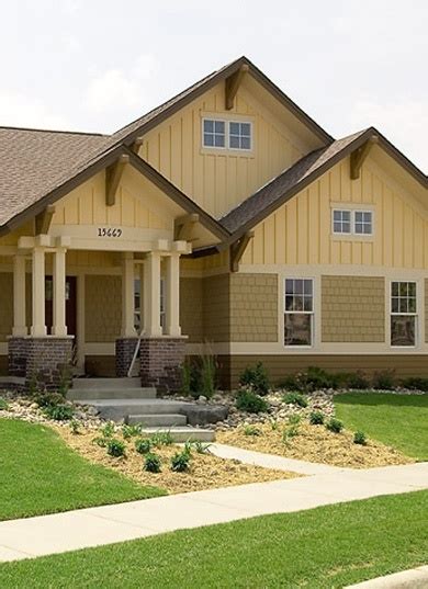 Yellow Brown And Cream Exterior