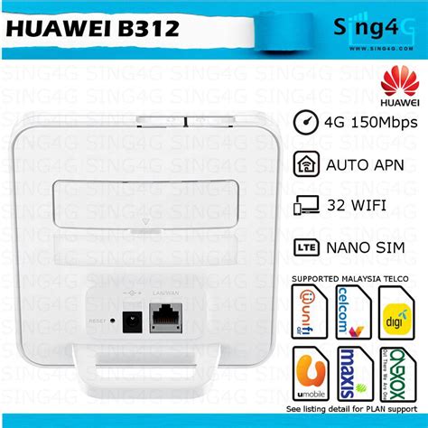 How do i get further easy, feel free to reach us via our digital channels such as: Huawei B312 4G LTE SIM CARD ROUTER FOR UNIFI AIR / DIGI ...
