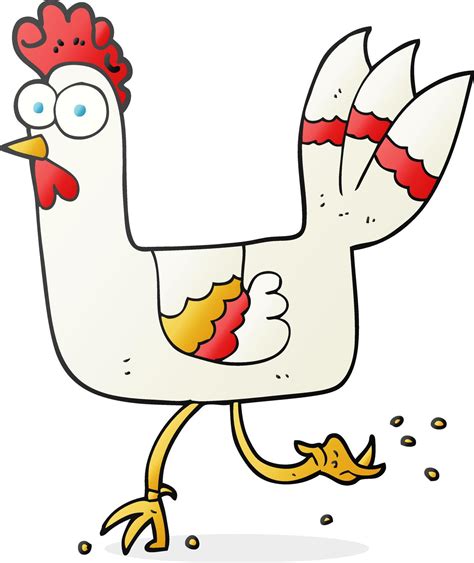 Cartoon Chicken Running 12292337 Vector Art At Vecteezy