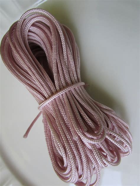 Pink Braid Cord 3mm 16 Yds 48 Feet Nylon Cord Macrame Etsy