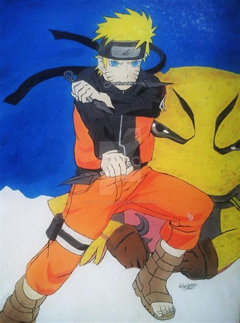 Naruto Uzumaki Fan Art Acrylics By Discipulodelaguila2 On Deviantart